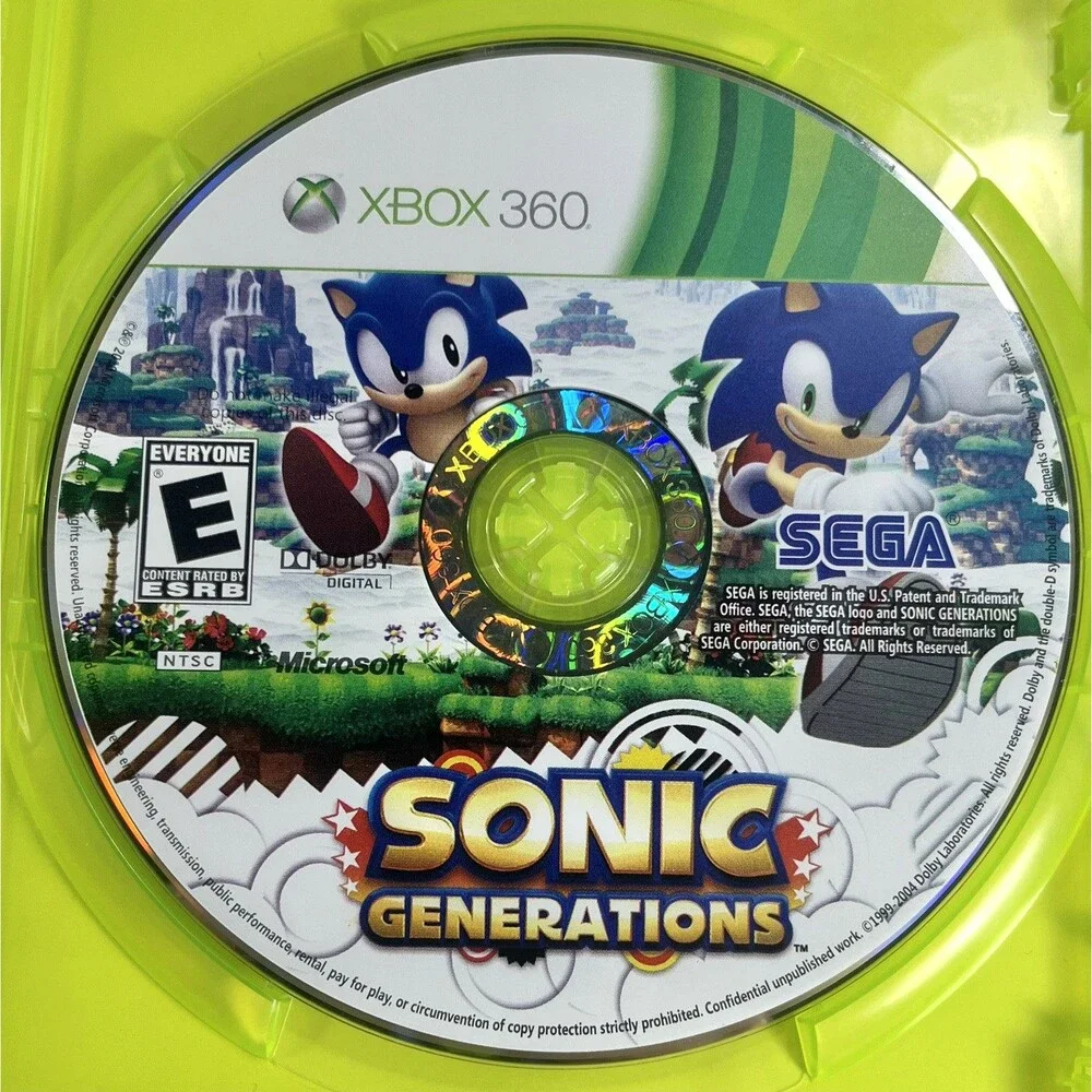 Sonic Generations SEGA 2011 Microsoft Xbox 360 Complete with Manual Tested